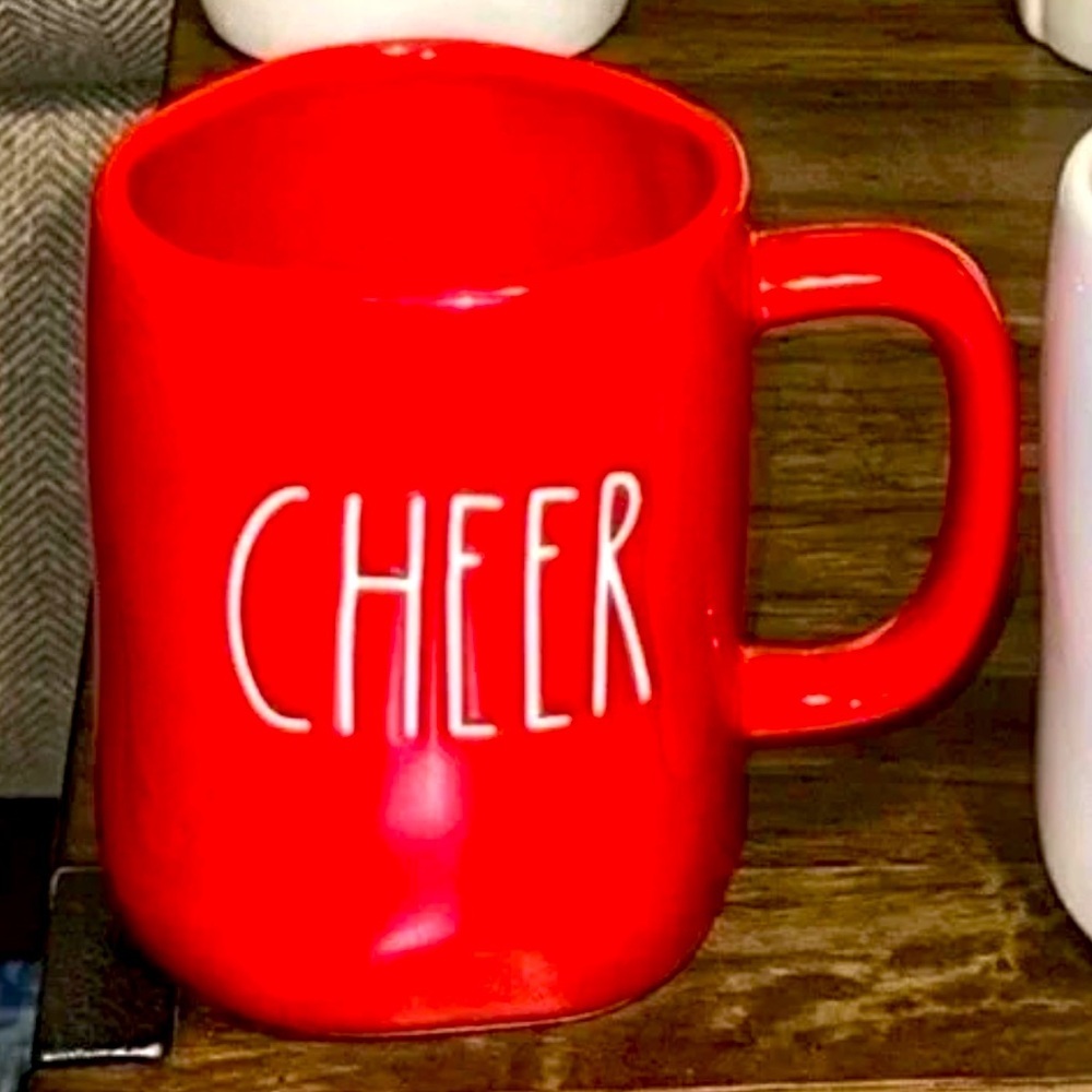 NWT Rae Dunn “CHEER” Red/Holiday/Christmas/Seasonal Ceramic Coffee/Tea Mug Cup